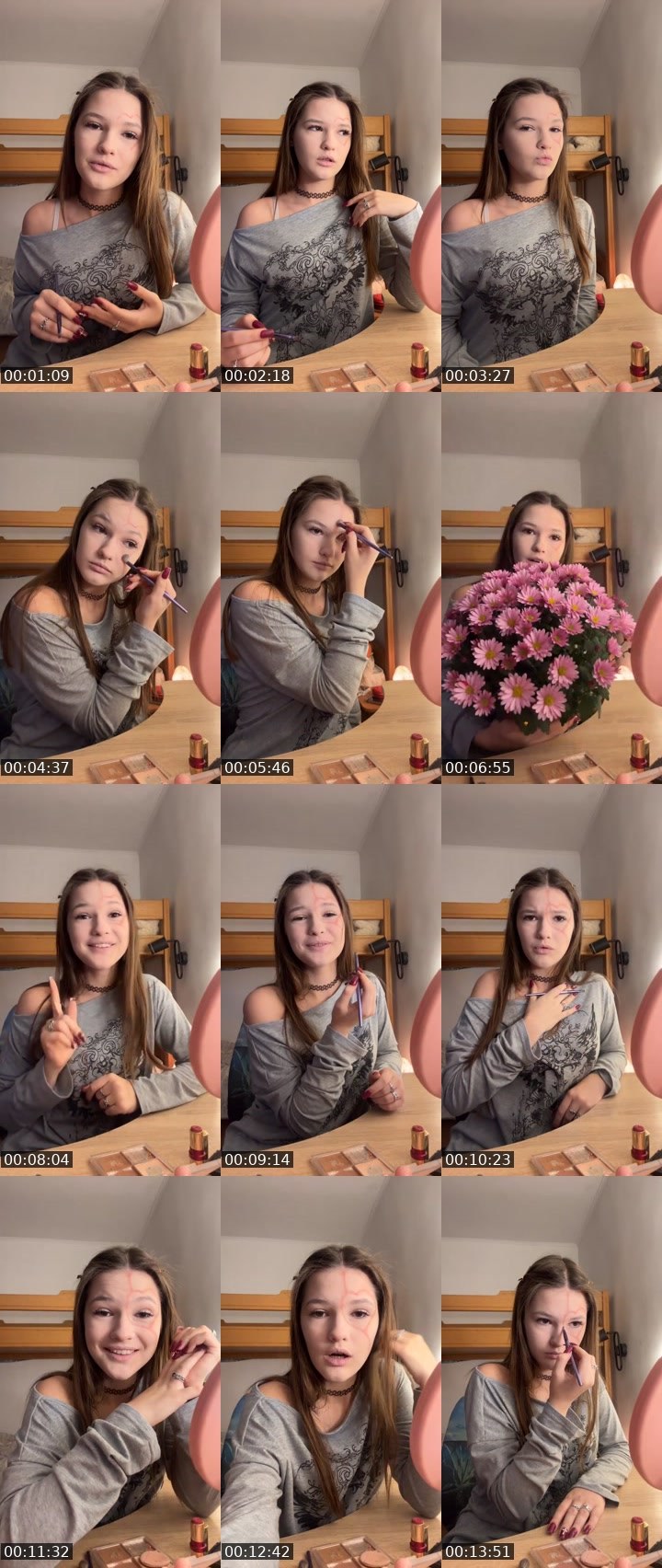 Contact-sheet preview of nessaqwq's Liveme recording