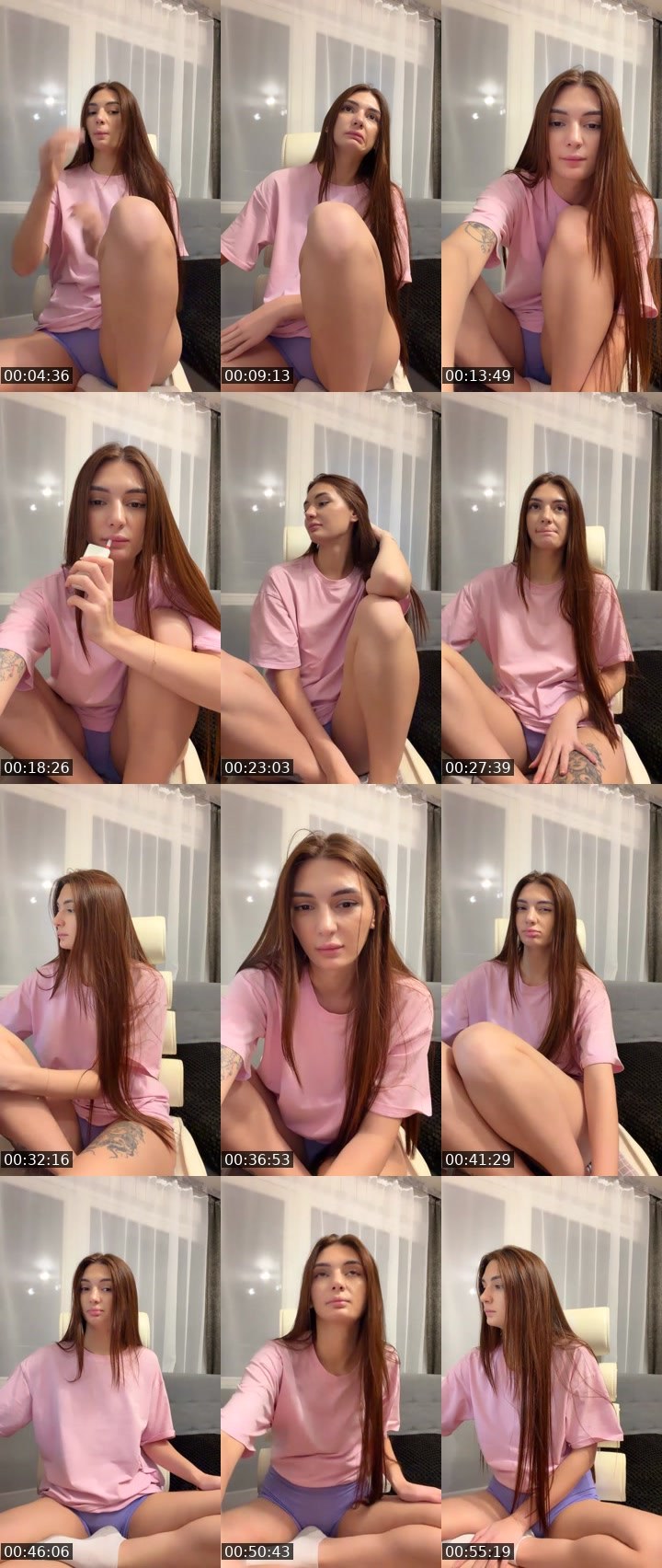 Contact-sheet preview of Lina Raiskaya's Liveme recording