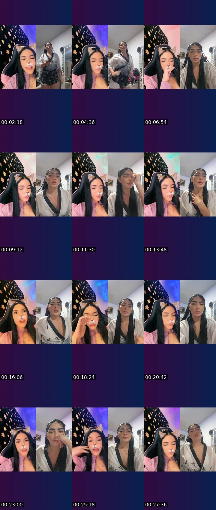 Contact-sheet preview of ✨🌖𝐆É𝐍𝐎𝐕𝐀🩷's Liveme recording
