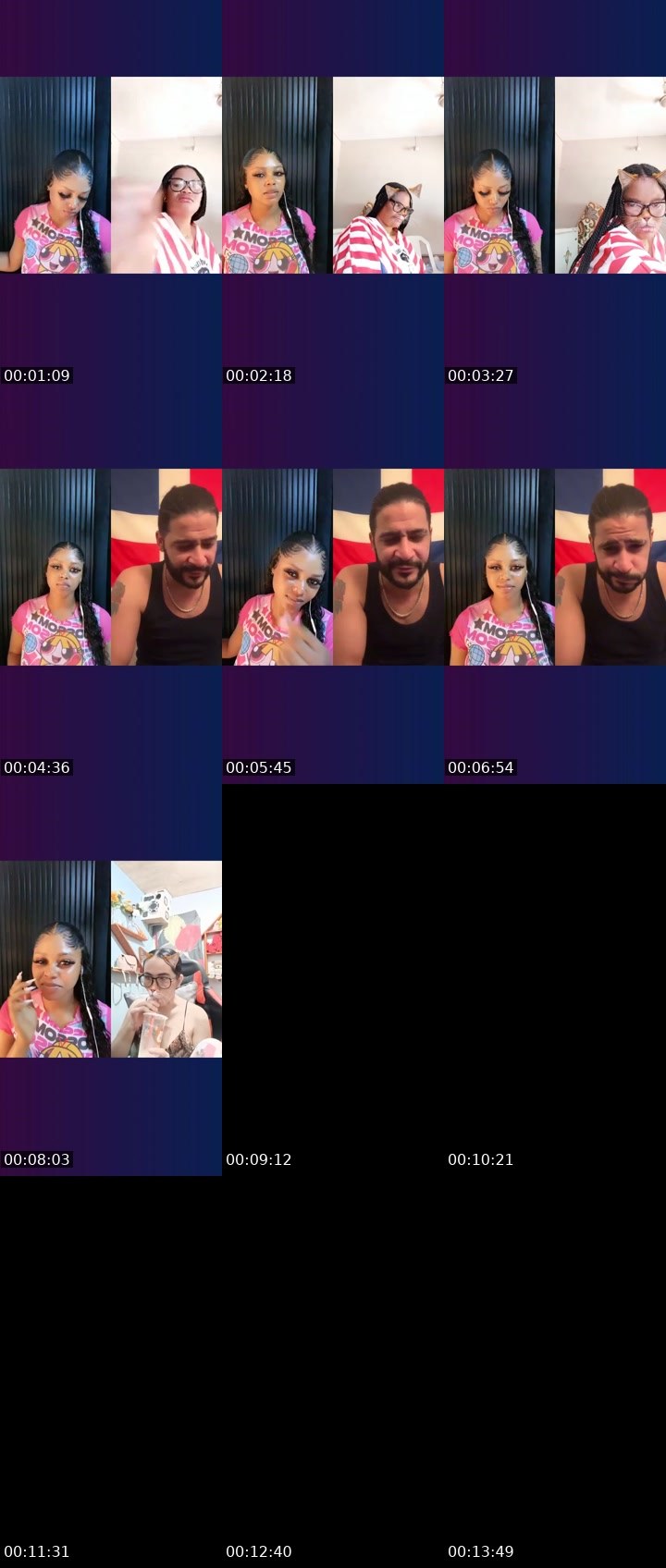 Contact-sheet preview of 🪽CAPRICORN🌟's Liveme recording