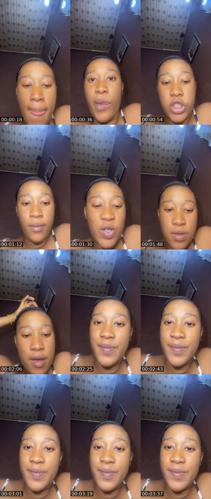 Contact-sheet preview of Gloria😩❤️❤️'s Liveme recording