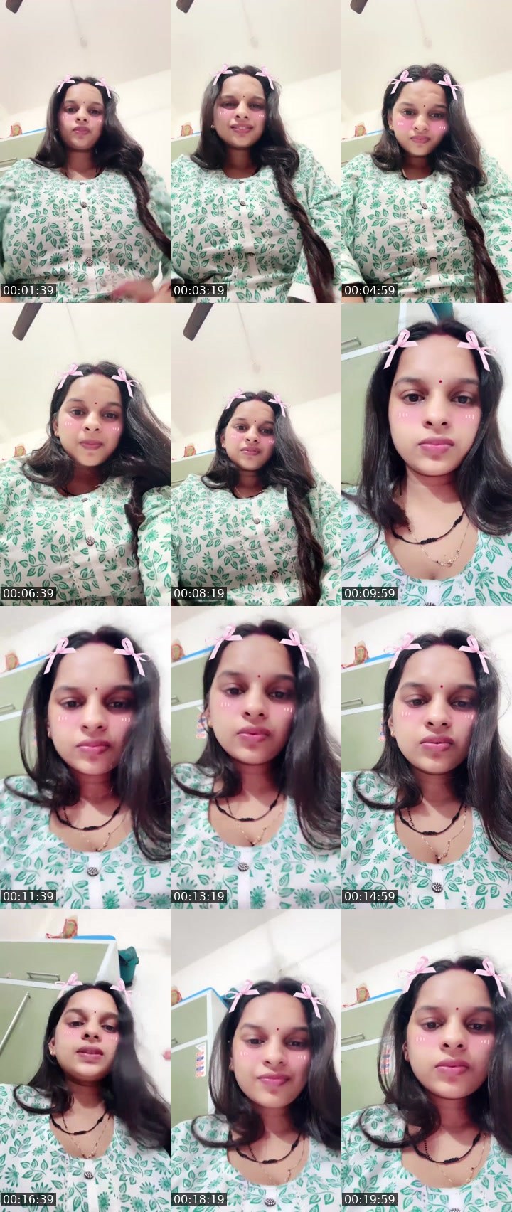 Contact-sheet preview of Manvi✨🫦's Liveme recording