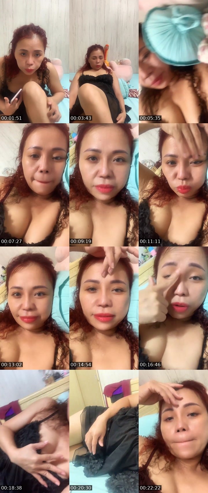 Contact-sheet preview of Kimkim🏃‍♀️🏃‍♀️'s Liveme recording