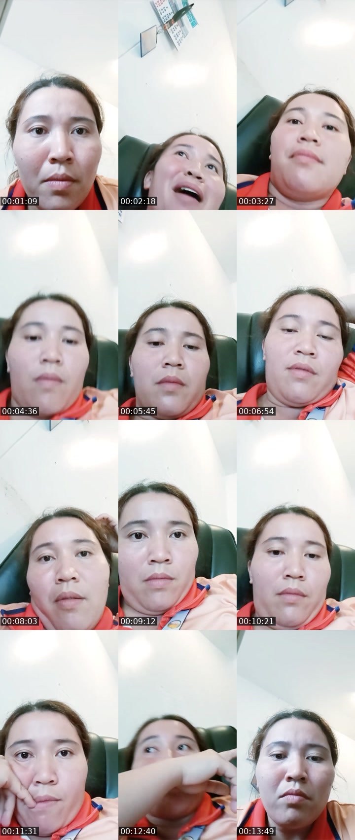 Contact-sheet preview of CZi's Liveme recording