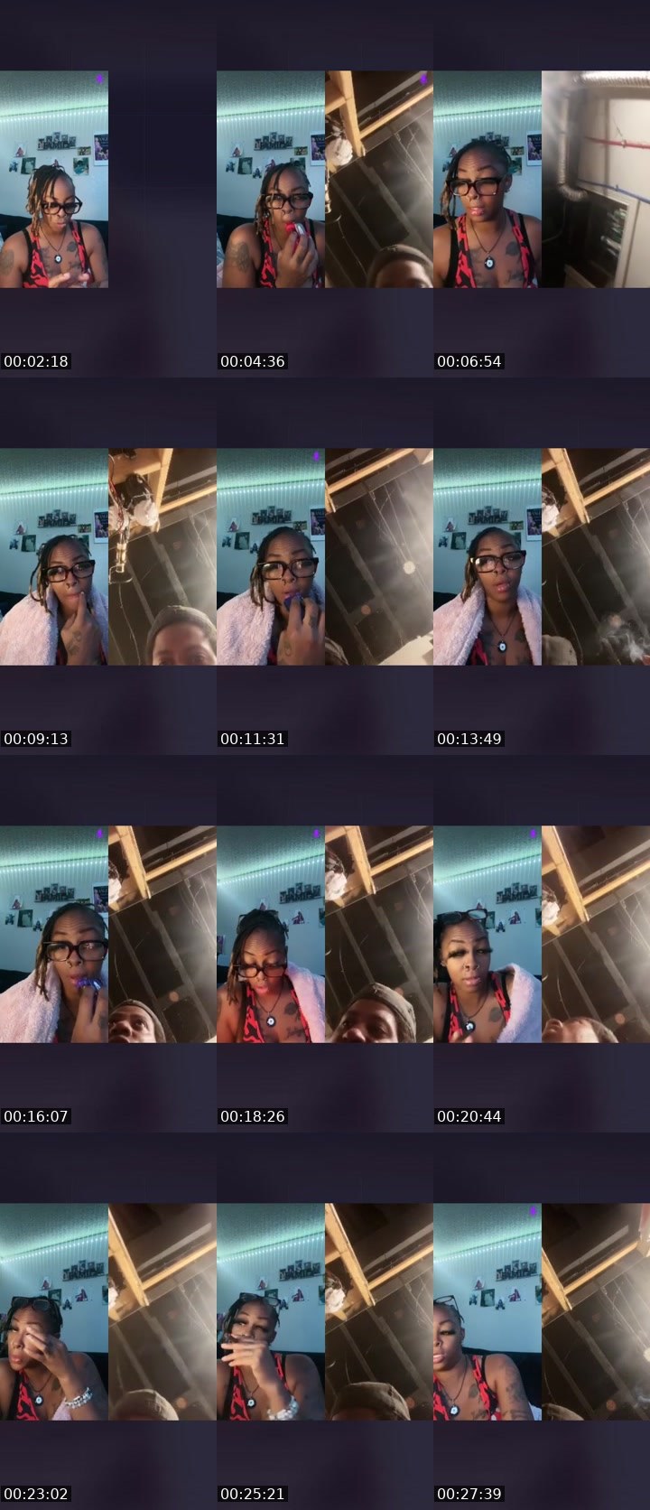 Contact-sheet preview of 👑DS💜♏️BADDIEĂNGEL's Liveme recording