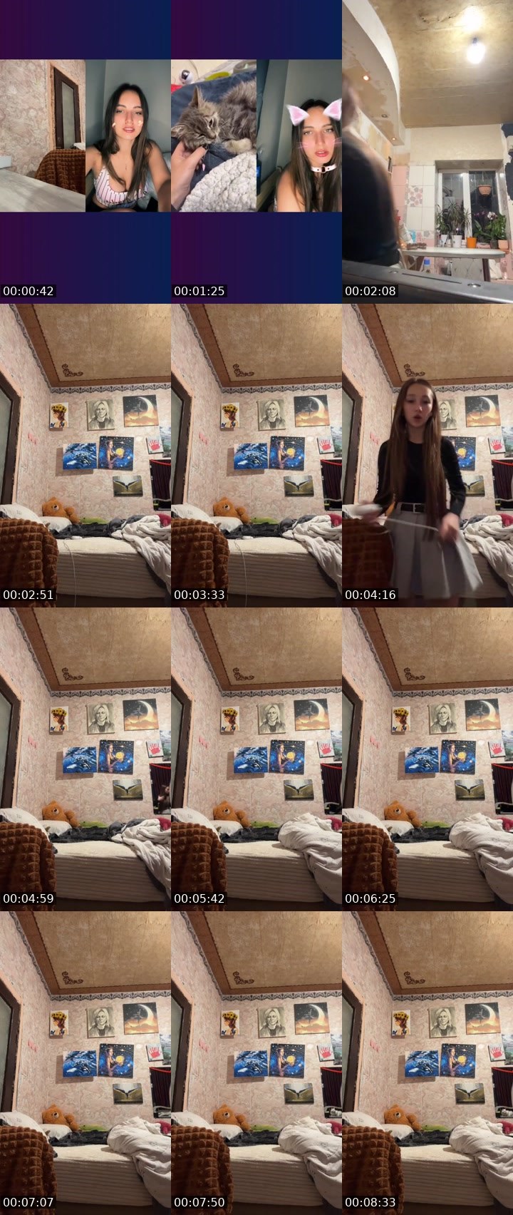 Contact-sheet preview of Conera_baby🐾's Liveme recording