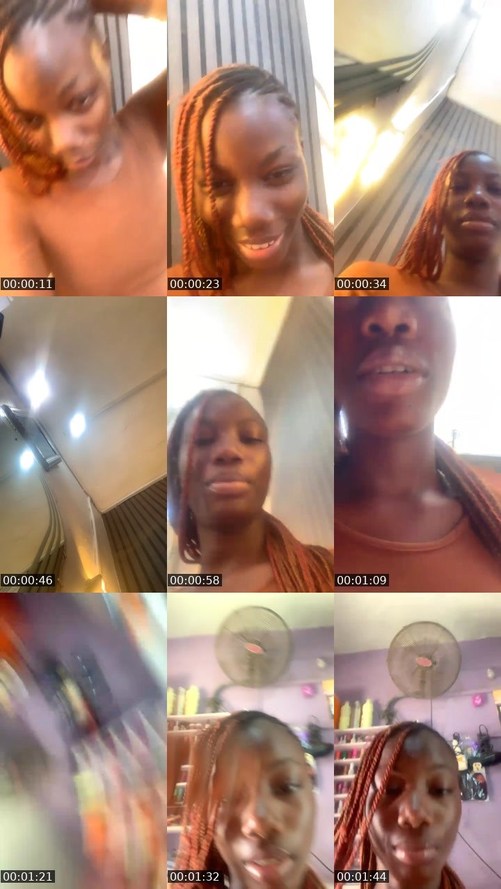 Contact-sheet preview of Kaosarat's Liveme recording