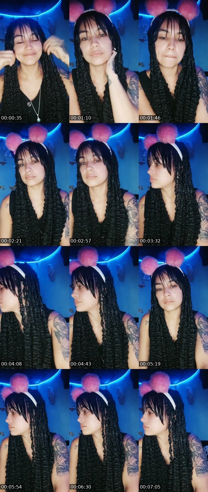 Contact-sheet preview of 👑⃤Luz🧸💜's Liveme recording