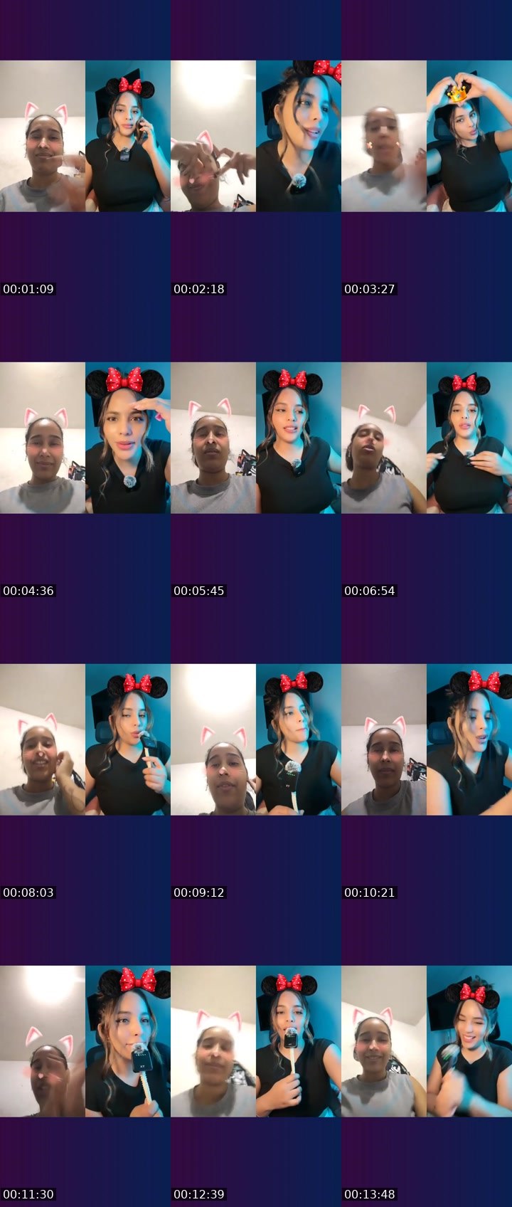 Contact-sheet preview of 💀✨June🥚🧸's Liveme recording