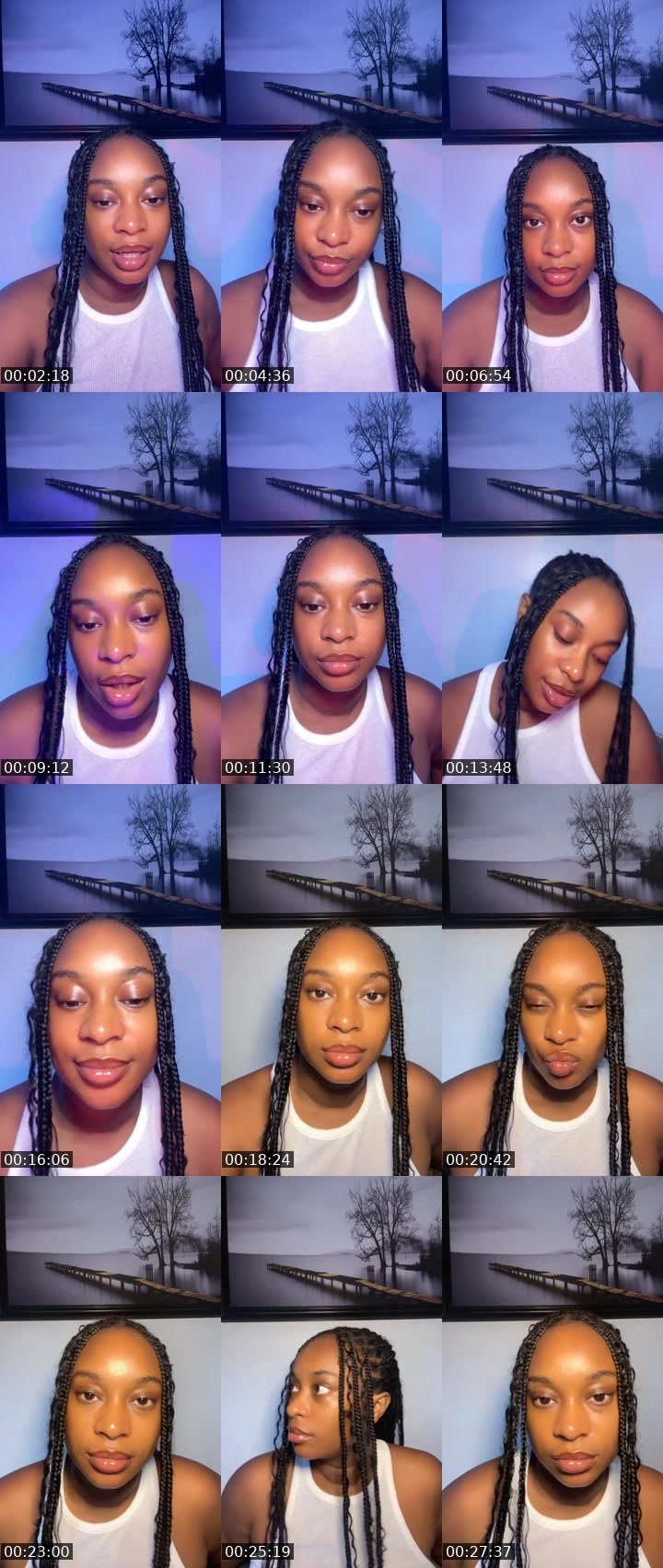Contact-sheet preview of Kira 💕's Liveme recording