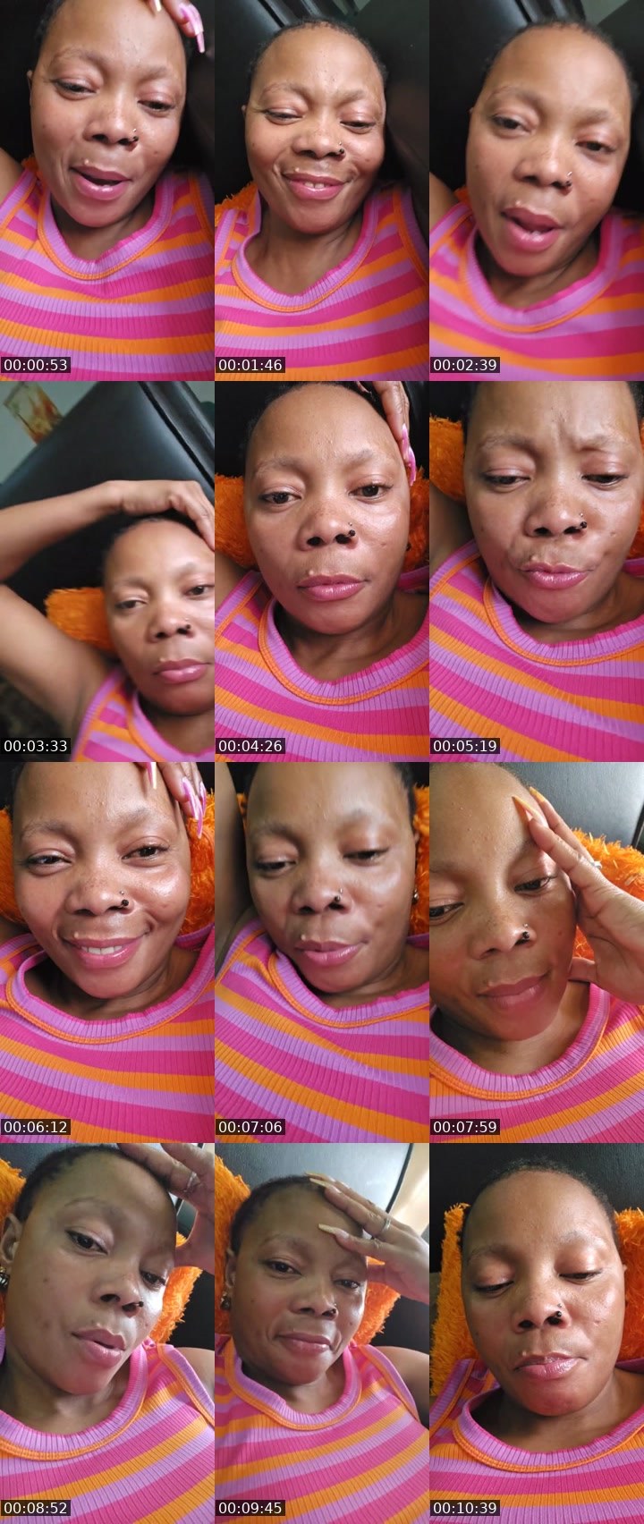Contact-sheet preview of Abigail Amos's Liveme recording