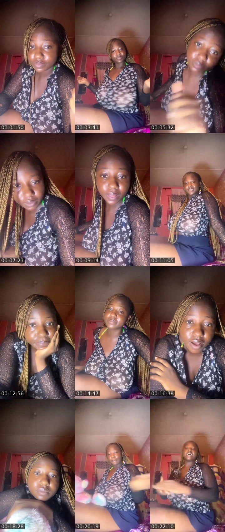 Contact-sheet preview of Rosy❤️'s Liveme recording