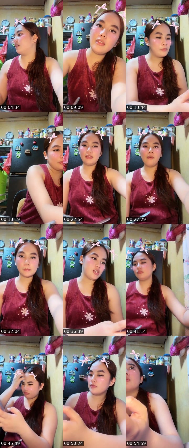 Contact-sheet preview of 👸marielle🦋's Liveme recording