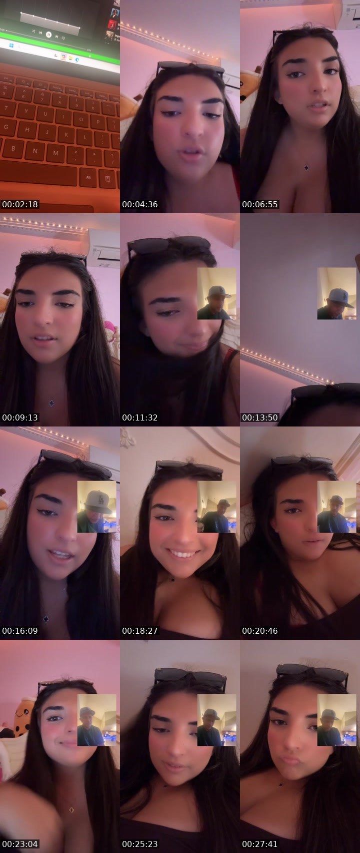 Contact-sheet preview of ROSALINA🌹💕's Liveme recording