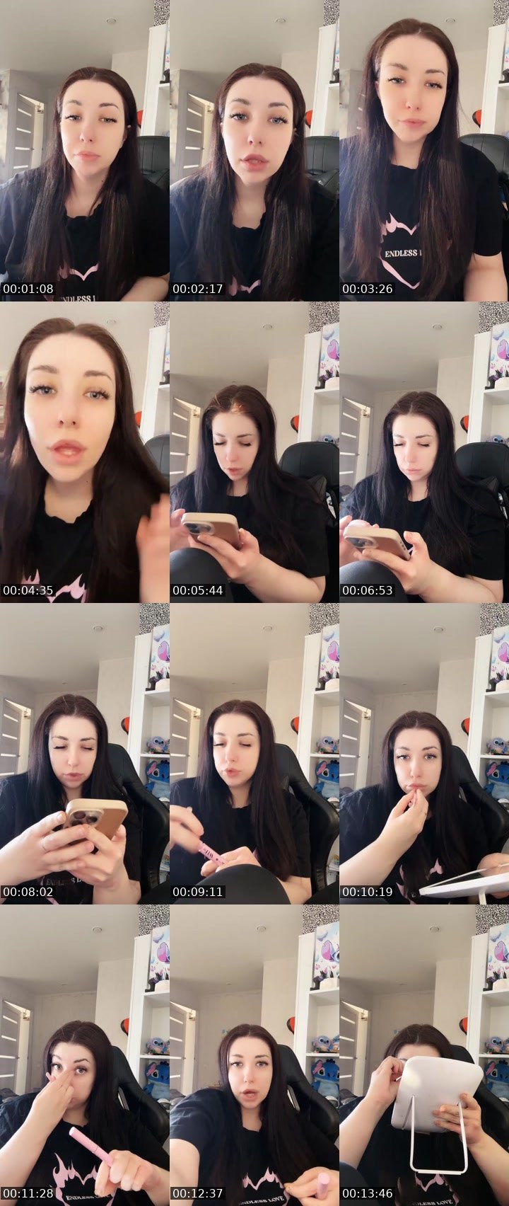 Contact-sheet preview of Victoria🇷🇺's Liveme recording