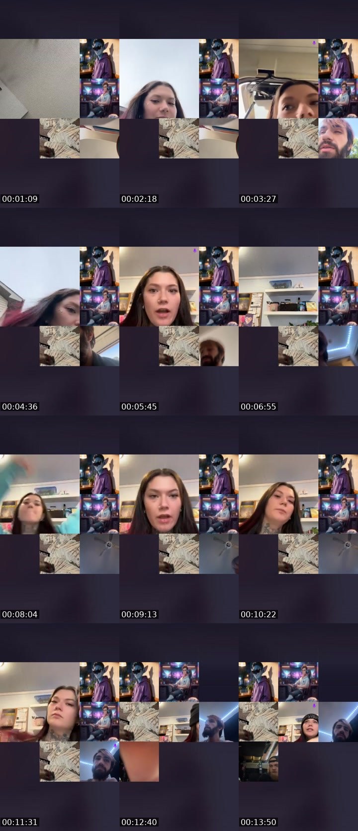 Contact-sheet preview of ✧ርᎧᗰᗴT🤍༞'s Liveme recording