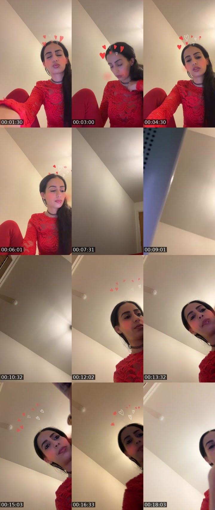 Contact-sheet preview of 𝐌𝐘𝐒𝐓𝐄𝐑𝐘 🐝's Liveme recording