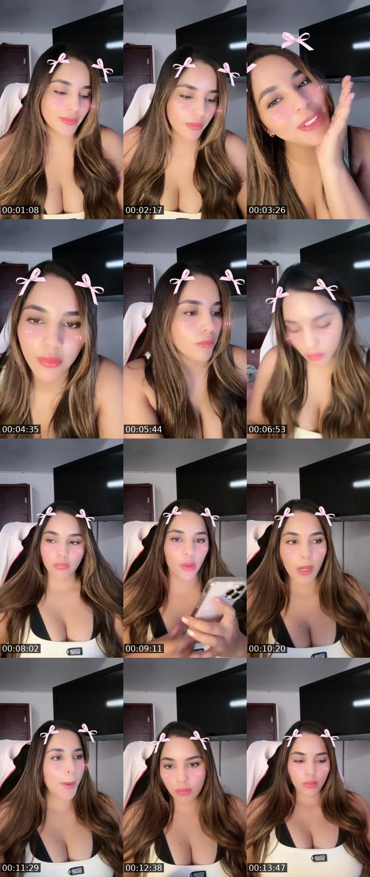 Contact-sheet preview of 👑𝓣𝓪𝓽𝓲☁️🧸's Liveme recording