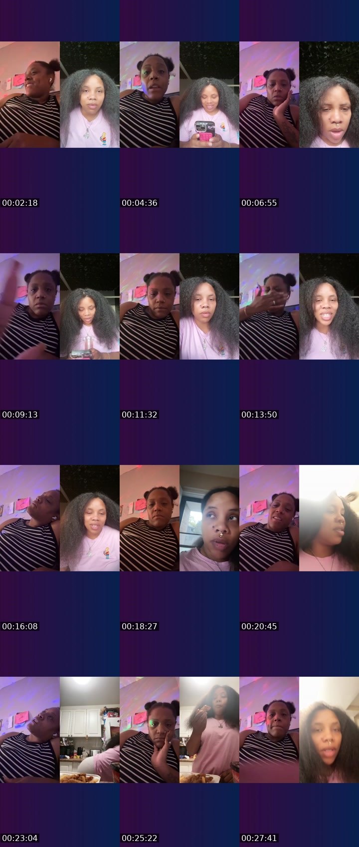 Contact-sheet preview of ꪶͭɛͦꪖͯкͥꪗͨ ༝༚༝༚ᥫ᭡💸's Liveme recording