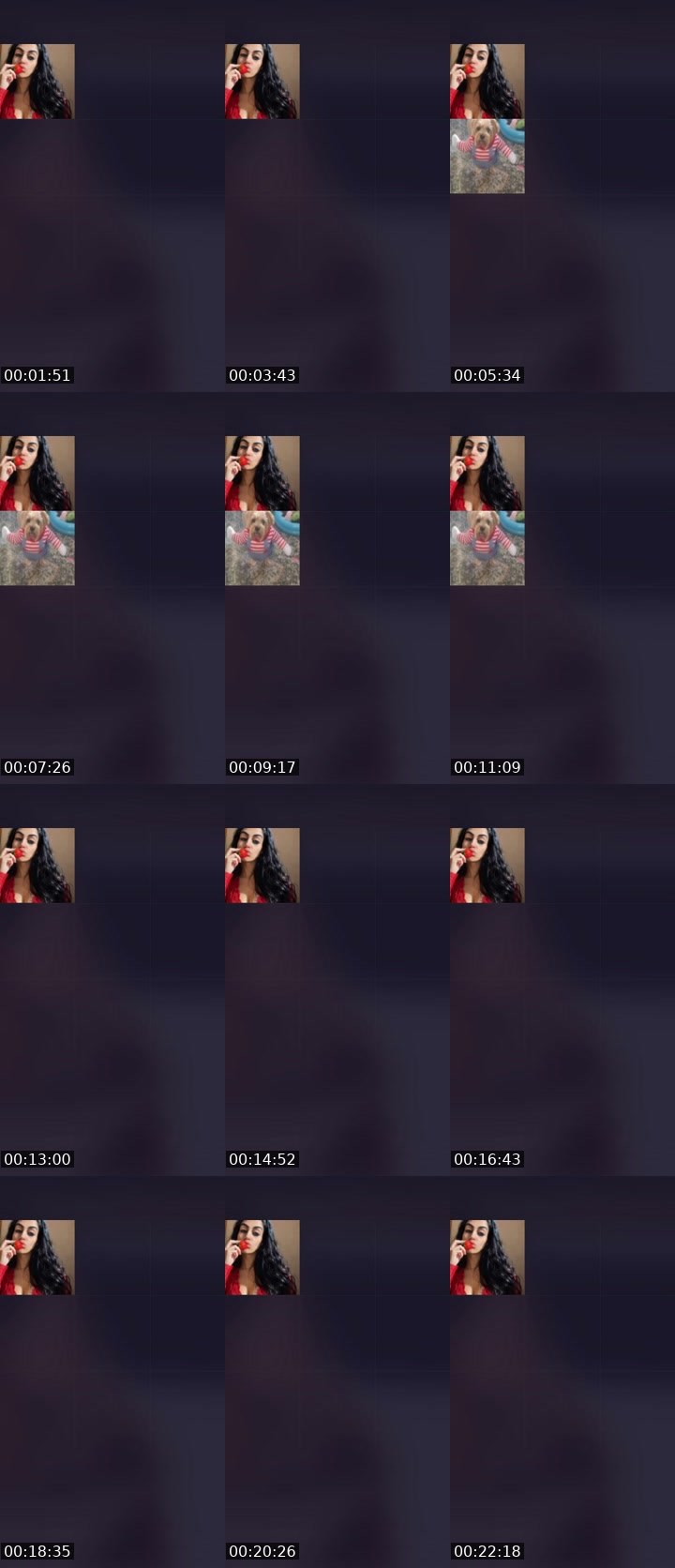 Contact-sheet preview of 𝐌𝐘𝐒𝐓𝐄𝐑𝐘 🐝's Liveme recording