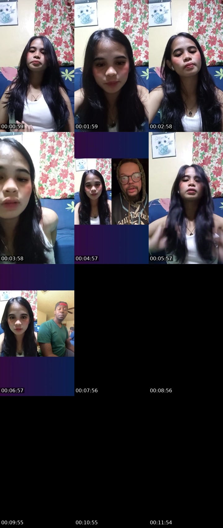 Contact-sheet preview of 🍃🫅Aira🌼's Liveme recording