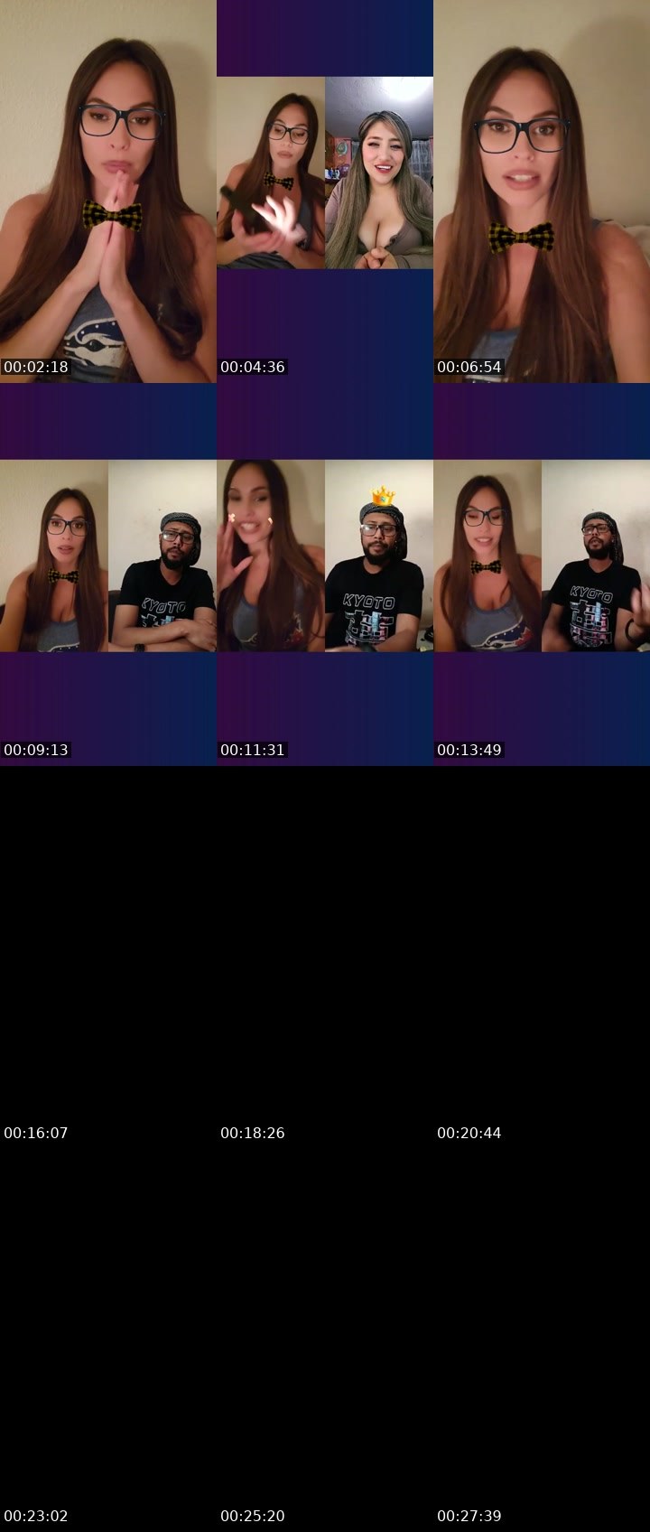 Contact-sheet preview of 🐝Keeper🌼🎁's Liveme recording