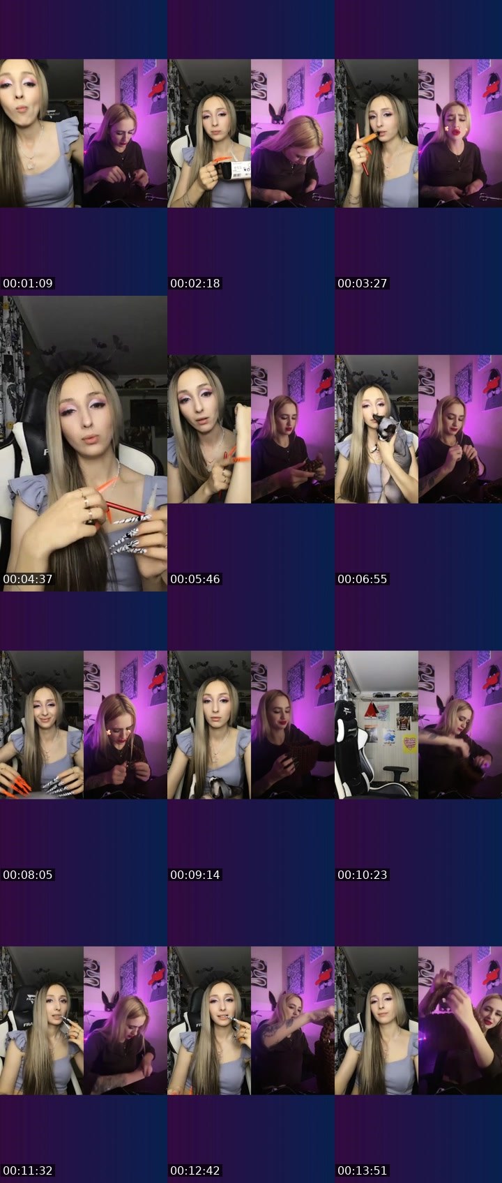 Contact-sheet preview of 🐺ŞKAŃÐI🐺's Liveme recording