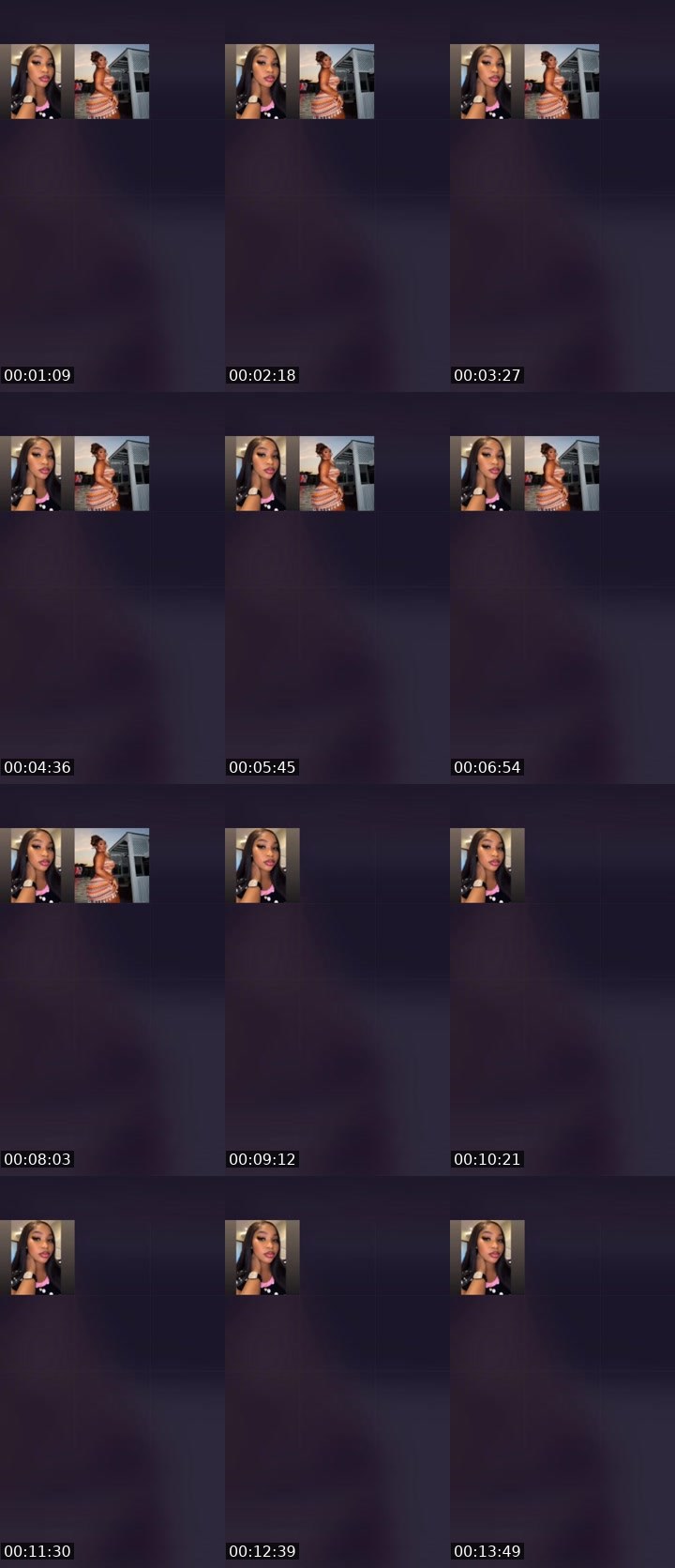Contact-sheet preview of ✨Arina 🤍's Liveme recording