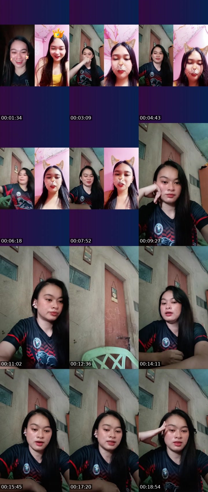 Contact-sheet preview of 🔹♛Smiliຖg♛💙's Liveme recording