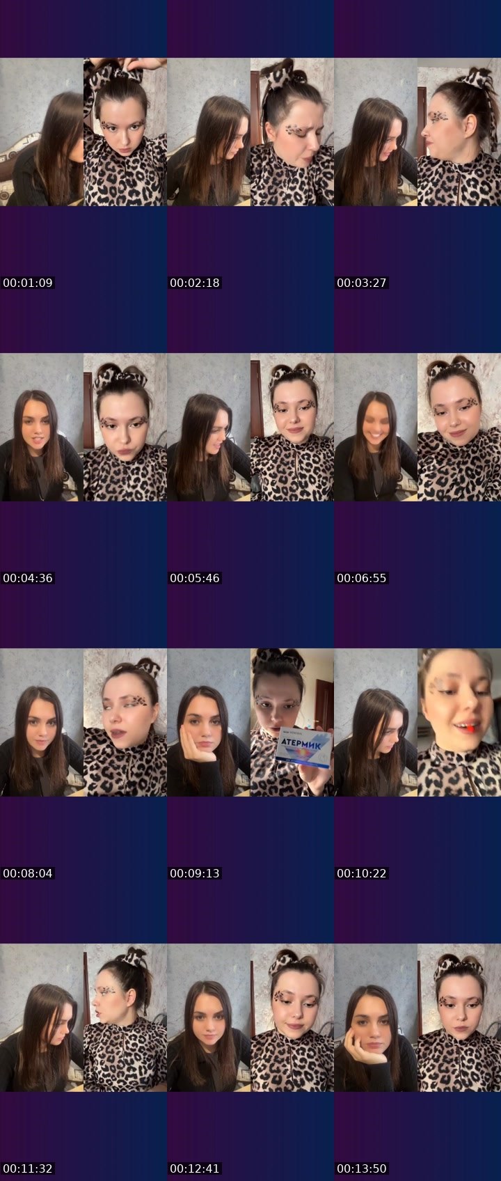 Contact-sheet preview of Nastya KH 😇's Liveme recording
