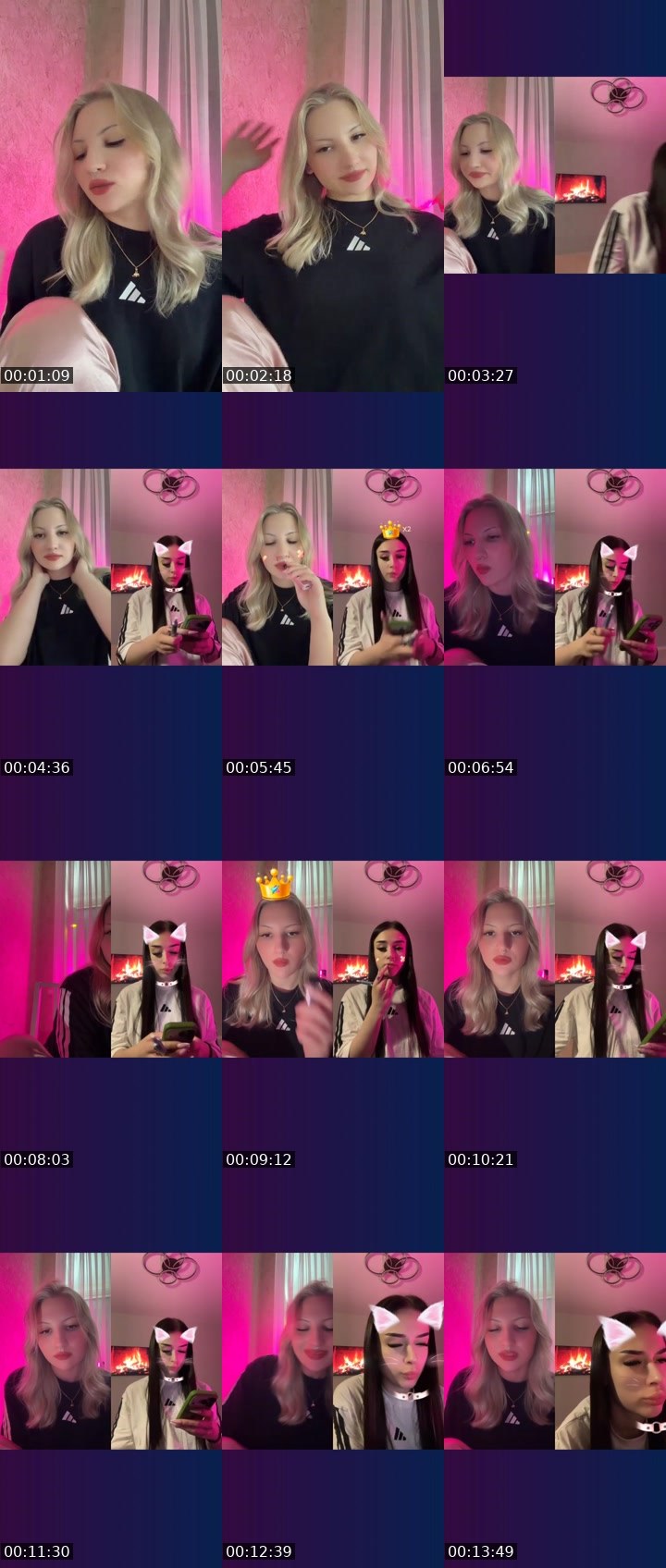Contact-sheet preview of 🍰𝑲𝒔𝒆𝒏𝒊𝒊𝒂's Liveme recording