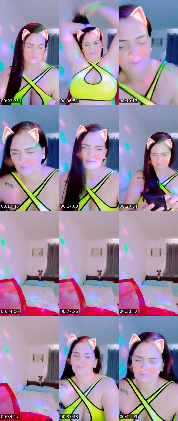 Contact-sheet preview of 🌸P♡LLY's Liveme recording