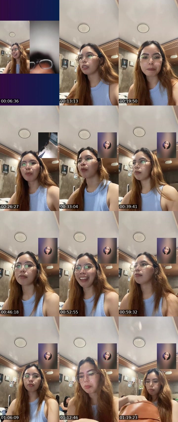 Contact-sheet preview of 💎ᴰᴮ Kaia's Liveme recording