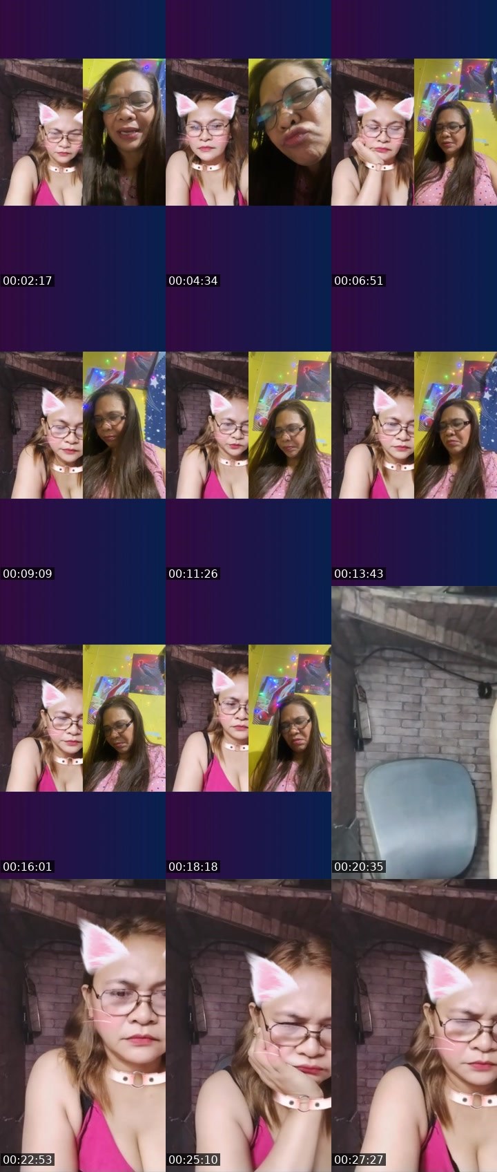 Contact-sheet preview of ℹ️ㄥ卂ⅅㄚ乃ΘȘȘ's Liveme recording