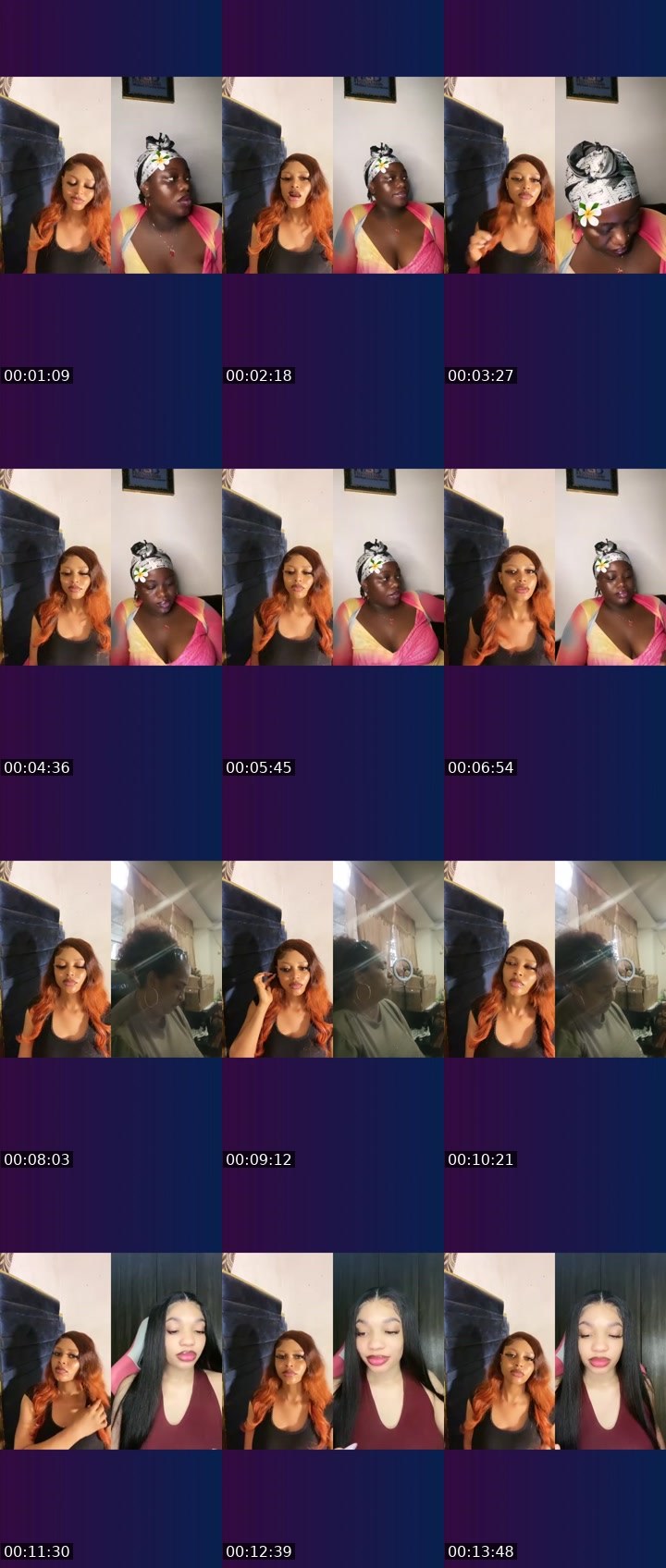 Contact-sheet preview of 🪽CAPRICORN🌟's Liveme recording