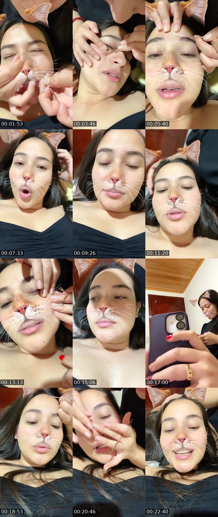 Contact-sheet preview of 50k🙏🏽❤️Cleopatra🪐's Liveme recording