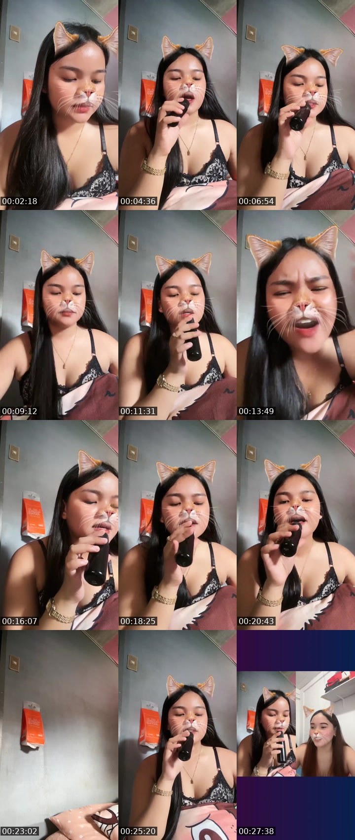 Contact-sheet preview of 👸🏻🍀𝓢𝓮𝓽𝓽𝔂♉️🍂's Liveme recording