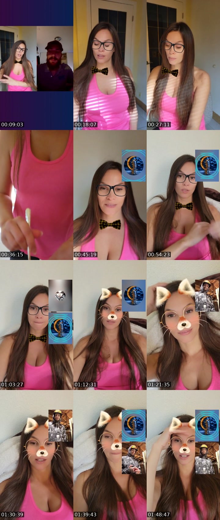 Contact-sheet preview of 🐝Keeper🌼🎁's Liveme recording
