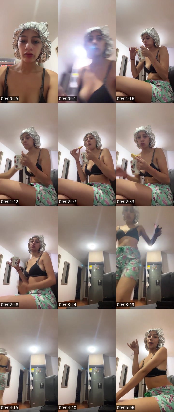 Contact-sheet preview of Linda222🌸's Liveme recording