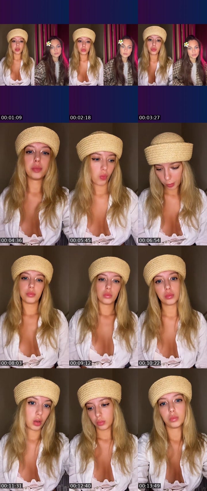 Contact-sheet preview of MaRy🐾🇺🇦's Liveme recording