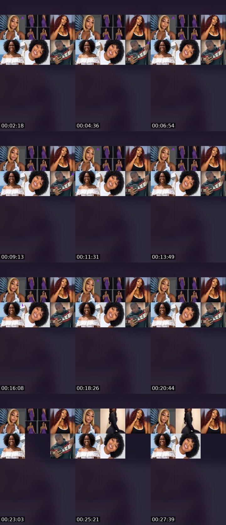 Contact-sheet preview of 🪽𝚁𝚊𝚌𝚑𝚎𝚕ꨄ💔's Liveme recording