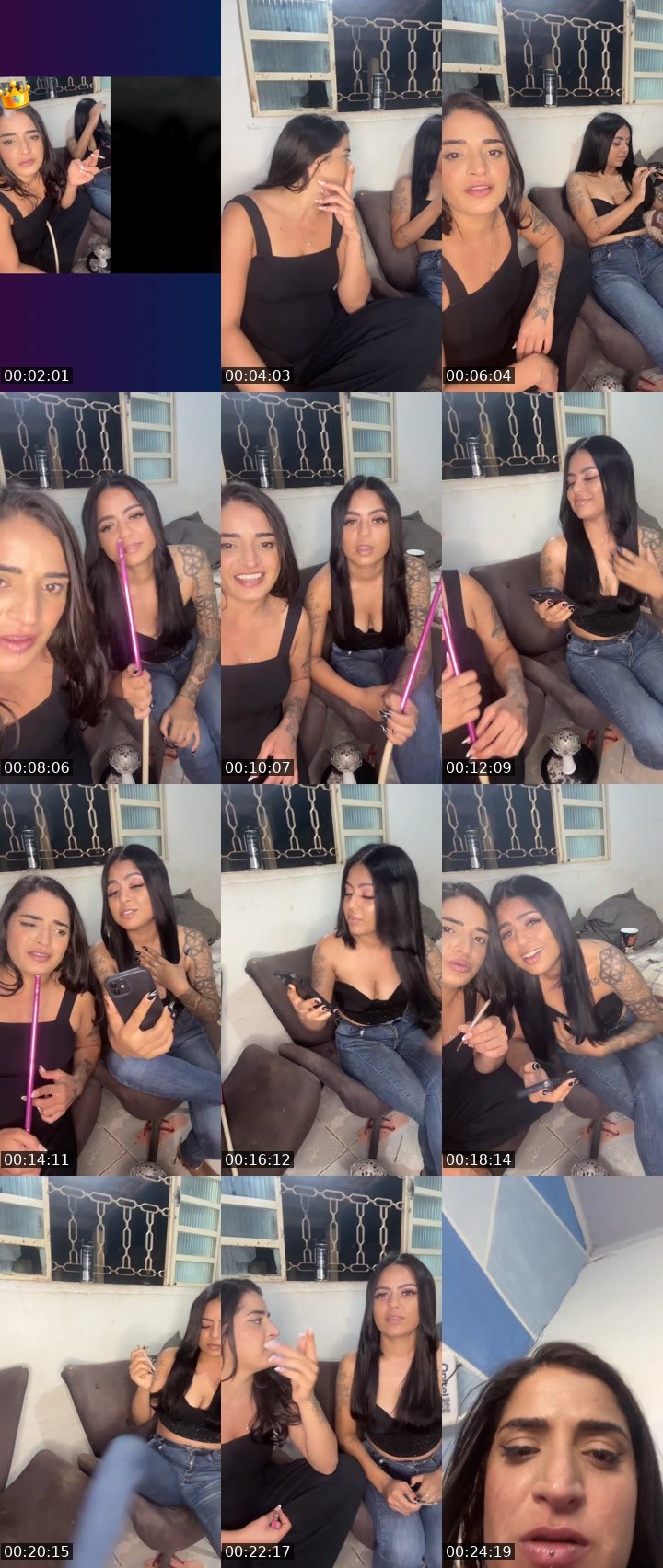 Contact-sheet preview of Manuelaoliver's Liveme recording