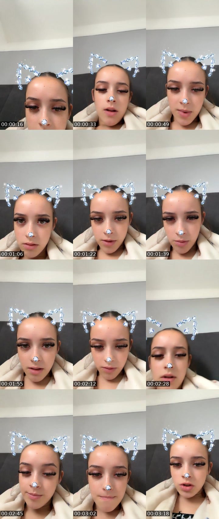Contact-sheet preview of Gracie.xoxo's Liveme recording