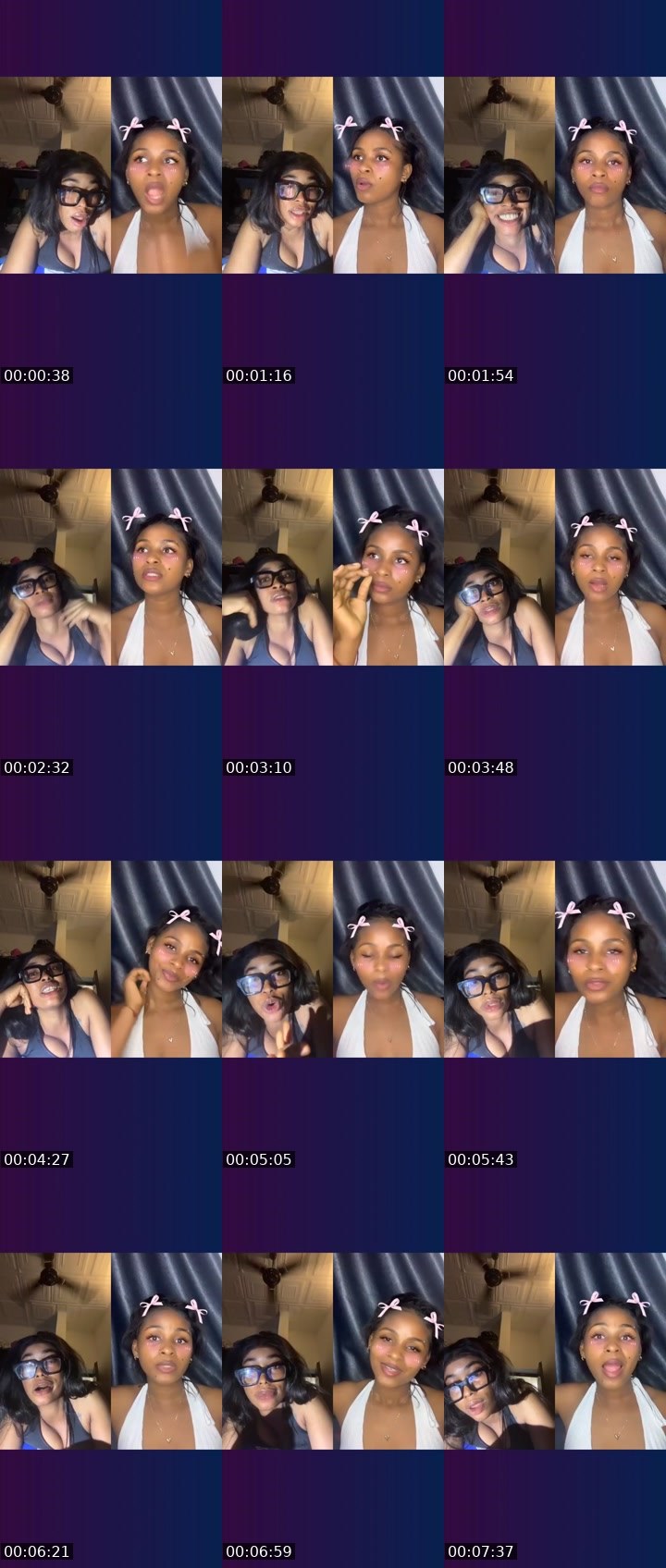 Contact-sheet preview of 🏦🌹NellyBae🌺🌸's Liveme recording