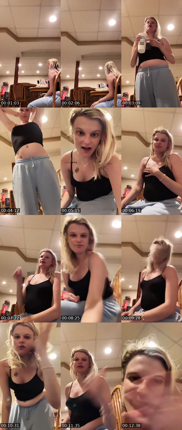 Contact-sheet preview of Tootsie pop's Liveme recording