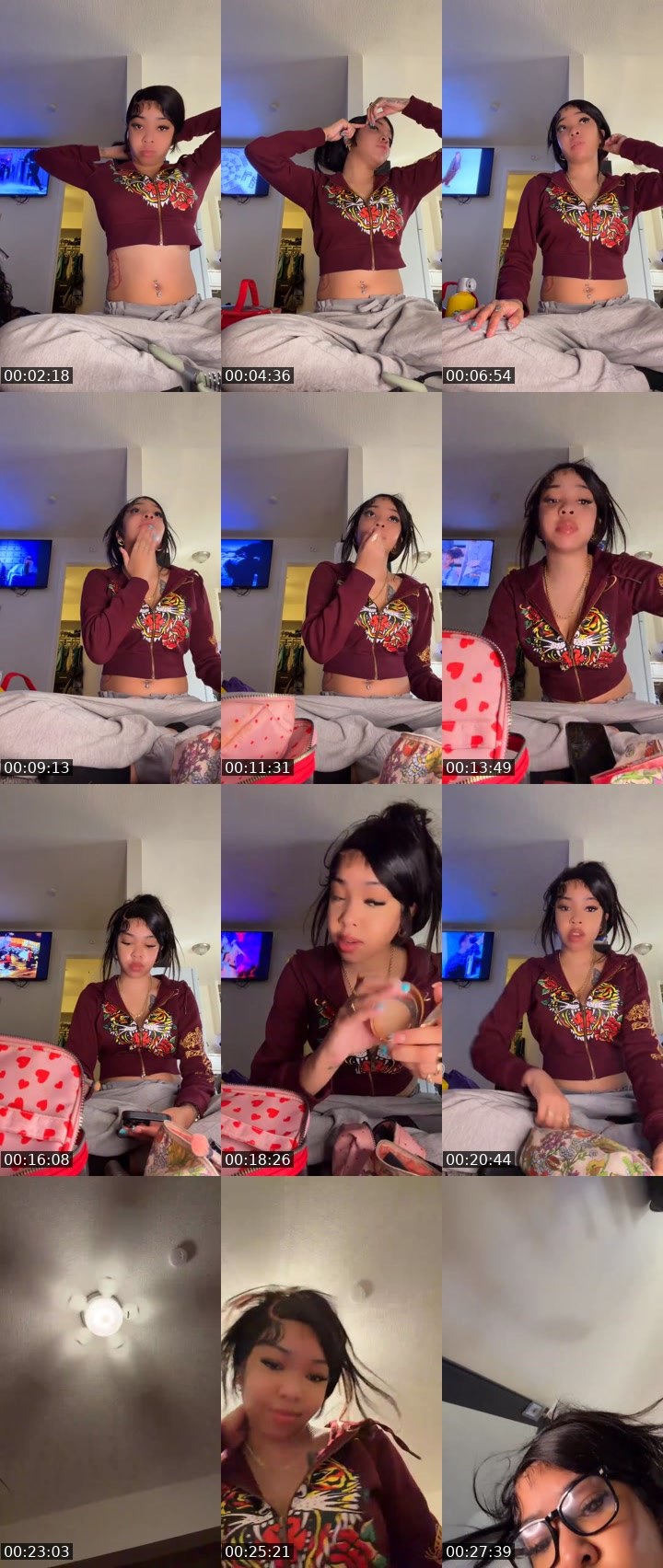 Contact-sheet preview of TeeeG333's Liveme recording