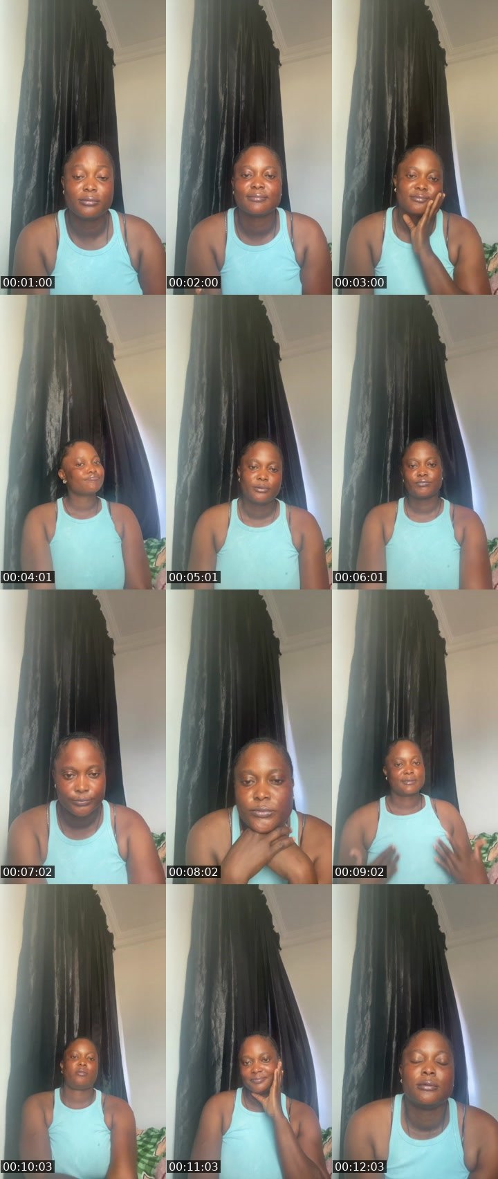 Contact-sheet preview of Happiness's Liveme recording