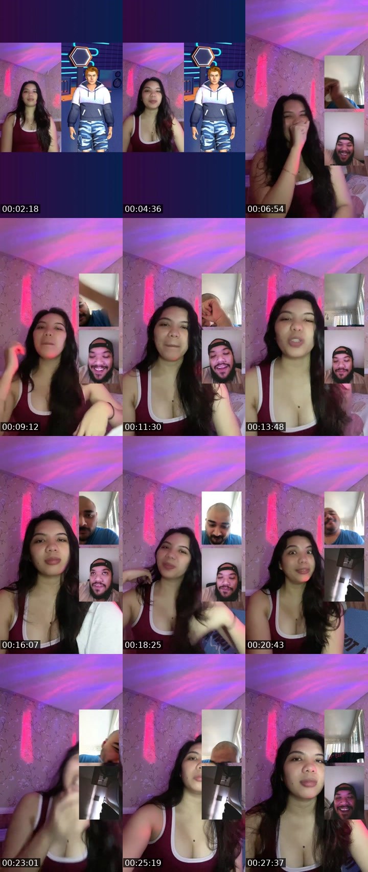 Contact-sheet preview of 👸🏻🪬Camze🧚🔵💋's Liveme recording