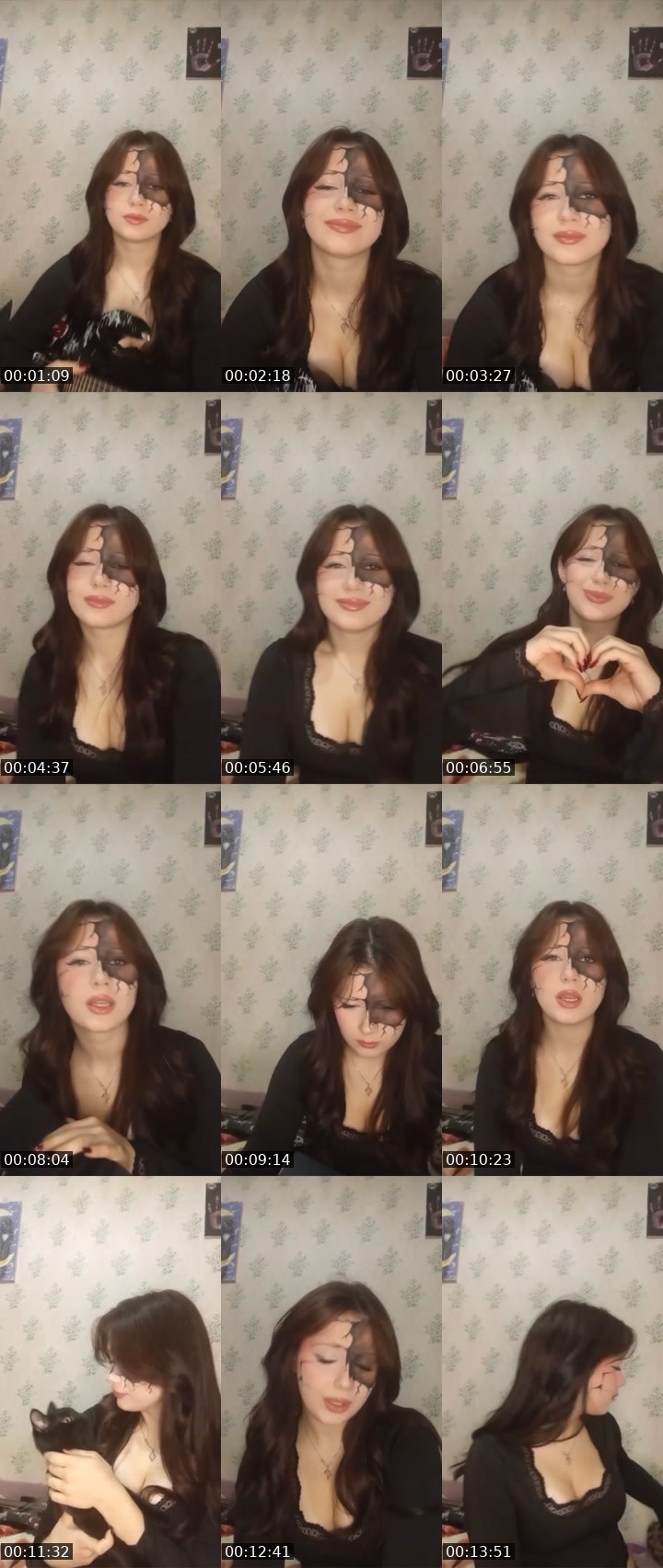 Contact-sheet preview of angel 🎀's Liveme recording