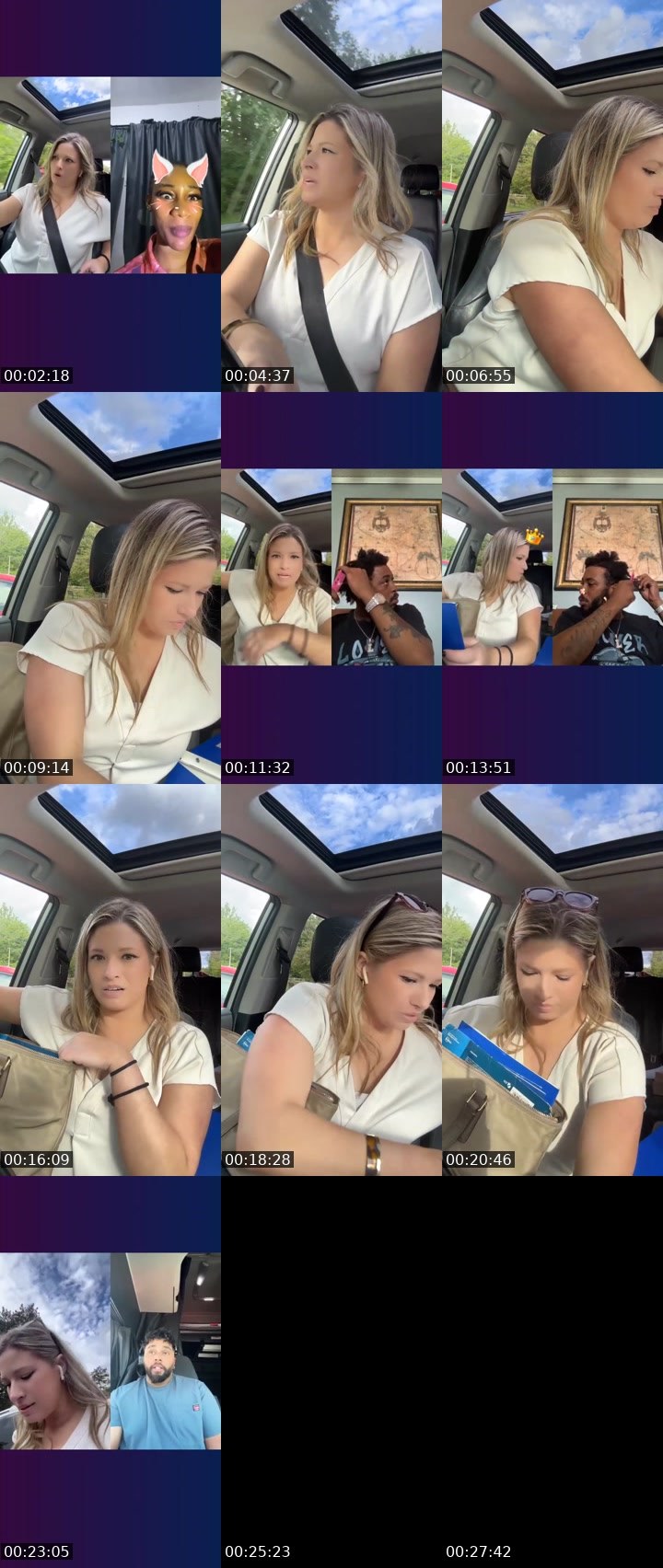 Contact-sheet preview of marika·elise's Liveme recording